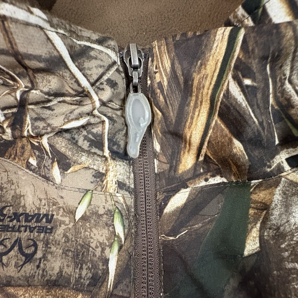 Drake Men's XL Hunting Realtree Camo 1/4 Zip Fleece Pullover Jacket SEE DESCRIPT - Picture 7 of 16